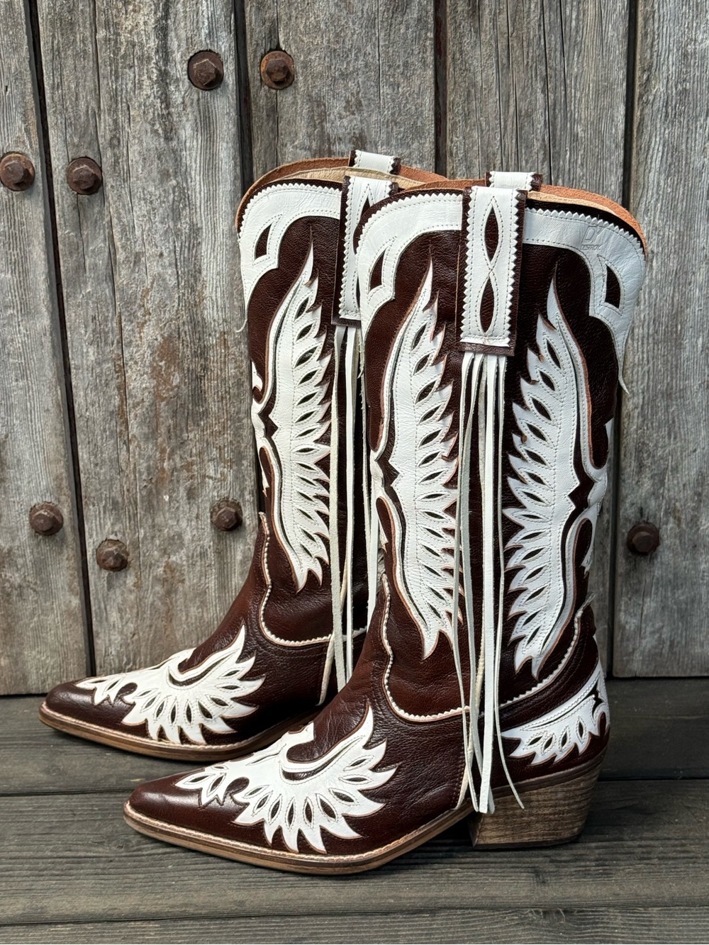 Rare Vintage 90’s/Y2K Destroy Women’s Western Style Fringed Cowboy Boots